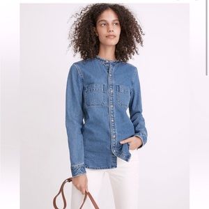 Madewell Denim Banded Collar Shirt 🍄